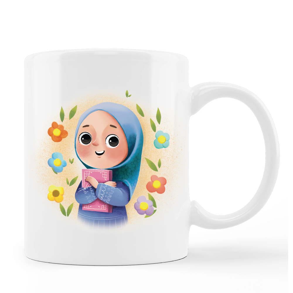 Mädchen mit Koran - Tasse personalisierbar